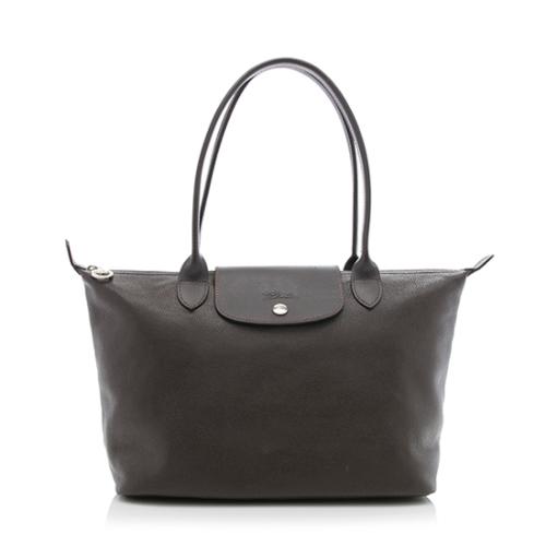 Longchamp Grained Leather Le Foulonne Tote 