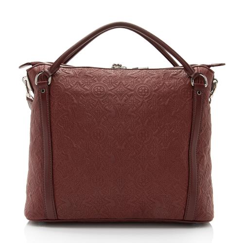 Louis Vuitton Antheia Ixia Handbag Suede PM Brown 1587922