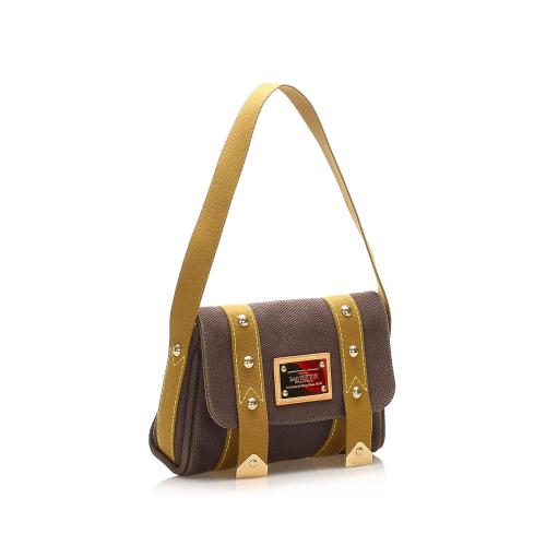 Louis Vuitton, Bags, Auth Louis Vuitton Besace Pm M404 Beige Antigua  Fl0055 Shoulder Bag Canvas