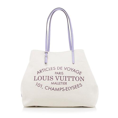 Louis Vuitton Cotton Canvas Cabas Articles de Voyage MM Tote