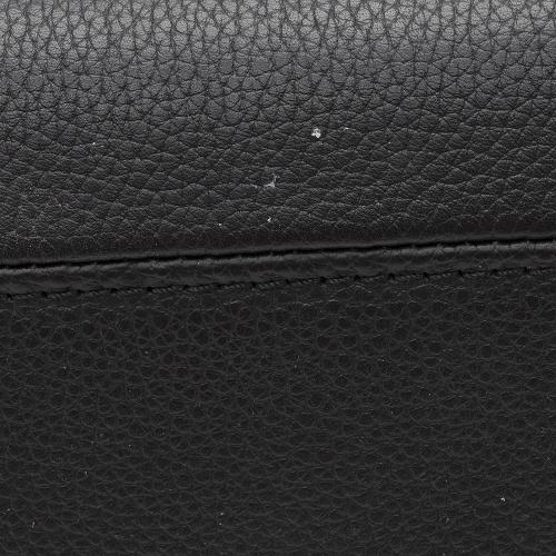 Louis Vuitton Calf Leather Monogram Canvas Double V Satchel