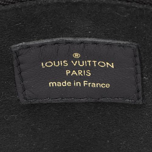 Louis Vuitton Calf Leather Monogram Canvas Double V Satchel