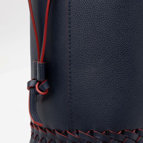 Louis Vuitton Calfskin Braided Lockme Bucket Bag