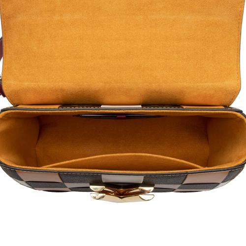 Louis Vuitton Calfskin Check Monogram Twist MM Shoulder Bag