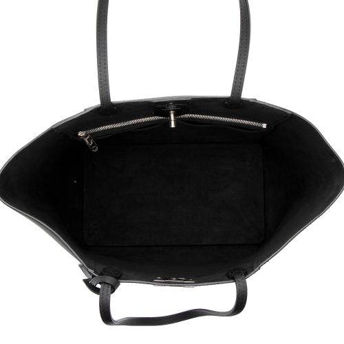 Louis Vuitton Calfskin Lockme Cabas Black Leather Tote 