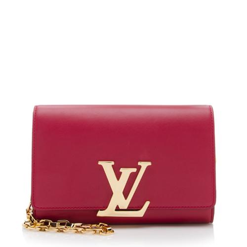 Louis Vuitton Calfskin Chain Louise Shoulder Bag