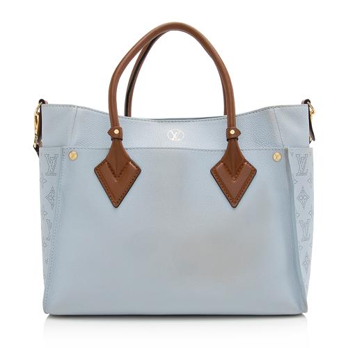 Louis Vuitton Beige Mahina Lather On My Side MM Tote Bag Louis