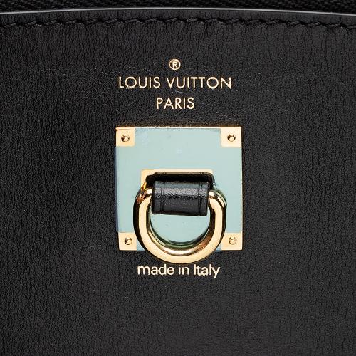 Louis Vuitton Calfskin Reverse Monogram Studded City Steamer MM Tote