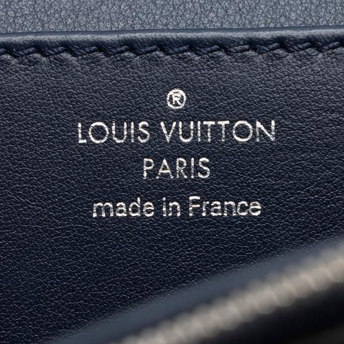 Louis Vuitton, Bags, Louis Vuitton Vivienne Nm Grained Calfskin Leather  Shoulder Bag Blue