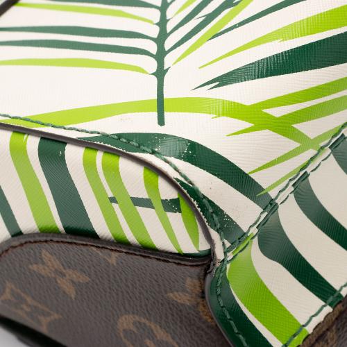 Louis Vuitton Coated Canvas Palm Twist MM Shoulder Bag