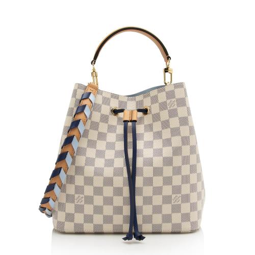 Louis Vuitton Damier Azur Braided Neonoe Shoulder Bag