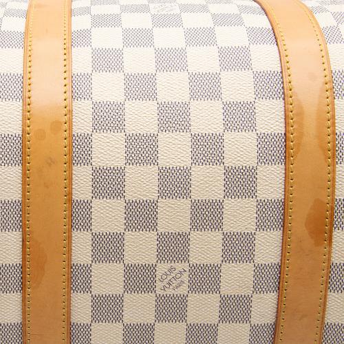 Louis Vuitton Damier Azur Keepall 50 Duffle Bag