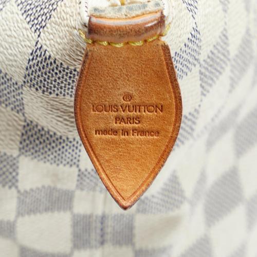 Louis Vuitton White Damier Azur Saleya PM Cloth ref.951396 - Joli