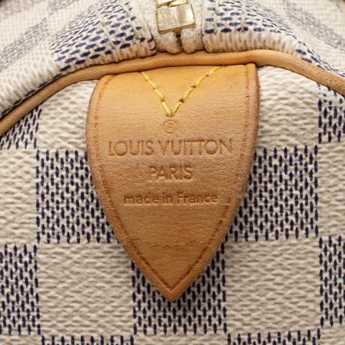 Louis Vuitton Damier Azur Speedy 25 Satchel