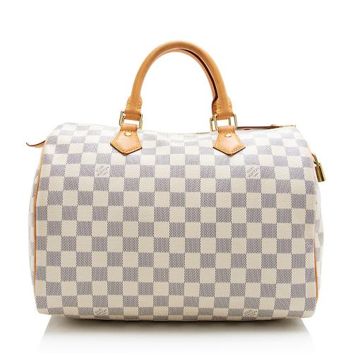 Louis Vuitton Damier Azur Speedy 30 Satchel