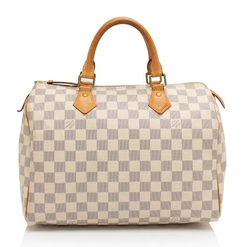 Louis Vuitton Damier Azur Speedy 30 Satchel