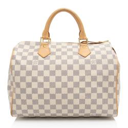 Louis Vuitton Damier Azur Speedy 30 Satchel