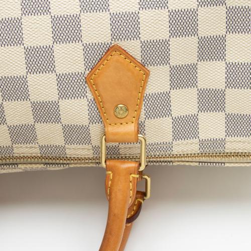 Louis Vuitton Damier Azur Speedy 35 Satchel