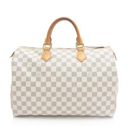 Louis Vuitton Damier Azur Speedy 35 Satchel