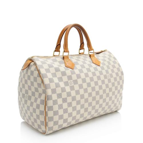 Louis Vuitton Damier Azur Speedy 35 Satchel