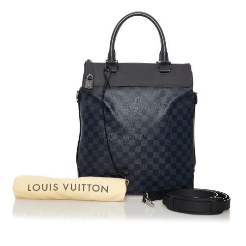 Blue Louis Vuitton Damier Cobalt Greenwich Satchel