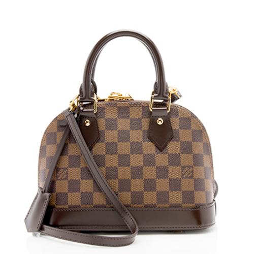 Louis Vuitton Alma BB Damier Ebene Satchel Crossbody Bag