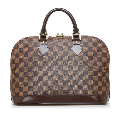 Louis Vuitton Alma PM Damier Ebene Handbag Women