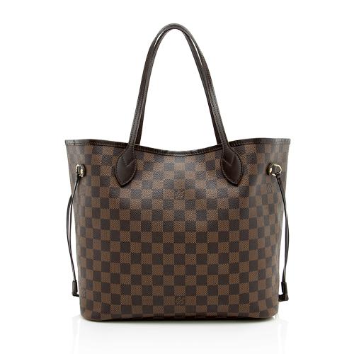 Louis Vuitton Damier Ebene Neverfull MM Red Interior - A World Of