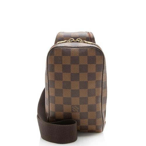 Louis Vuitton Geronimos Damier Ebene Brown Lining in Coated Canvas