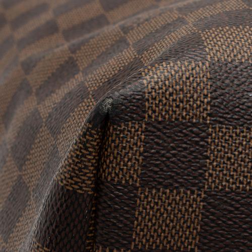 Louis Vuitton Graceful Hobo Damien Ebene Canvas Brown Plaid Handbag Purse