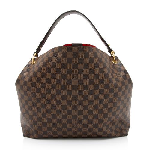 Damier Ebene Coated Canvas Graceful MM Gold Hardware, 2021