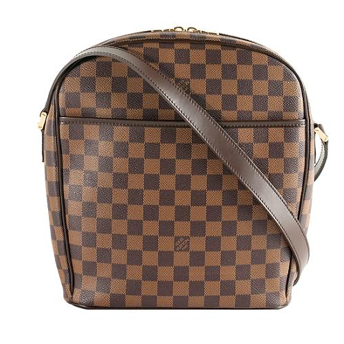Louis Vuitton Damier Ebene Ipanema GM Shoulder Handbag