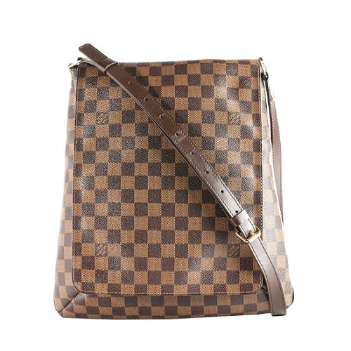 Louis Vuitton Damier Ebene Musette GM Shoulder Bag