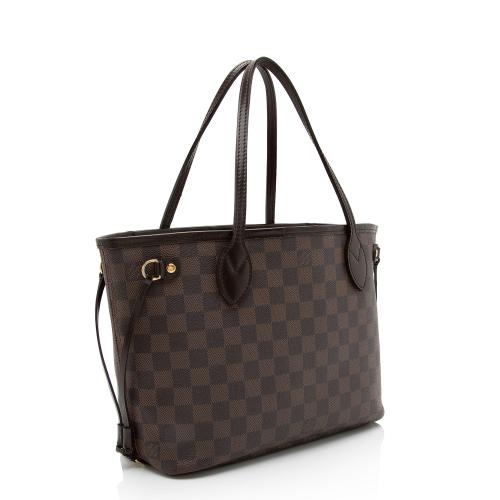 Louis Vuitton 2011 Pre-owned Damier Ebene Neverfull PM Tote Bag - Brown