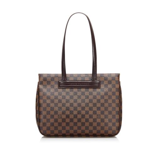 Louis Vuitton Brown, Pattern Print Damier Ebene Parioli Tote