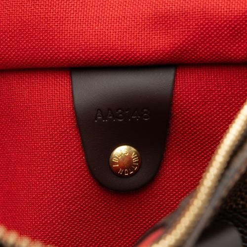 Louis Vuitton Limited Edition Damier Ebene Patches Speedy Bandouliere 30 Satchel
