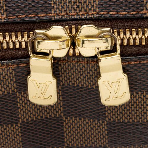 Louis Vuitton Discontinued Damier Ebene Ribera MM Dome Satchel 30L26a