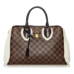 Louis Vuitton Damier Ebene Shearling Normandy