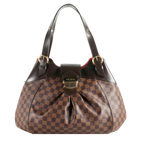 Louis Vuitton Damier Ebene Sistina GM Shoulder Handbag