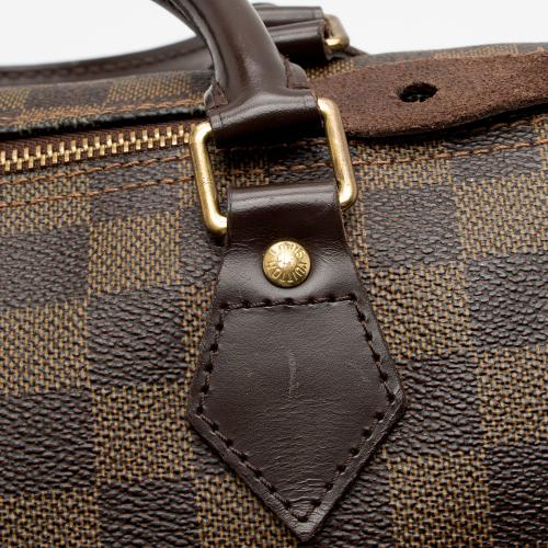 LOUIS VUITTON Speedy 30 Damier Ebene Satchel Bag Brown