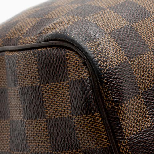 Louis Vuitton Brown, Pattern Print Damier Ebene Speedy 35