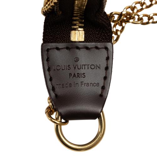Louis Vuitton Damier Ebene Trunks and Bags Mini Pochette Accessoires