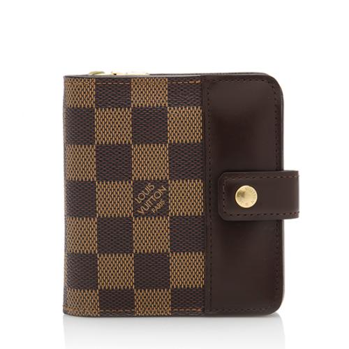 Louis Vuitton Damier Ebene Zipped Compact Wallet