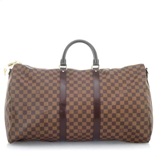 Louis Vuitton Damier Keepall Bandouliere 55 Duffle Bag