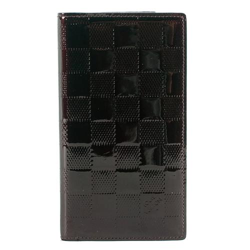 Louis Vuitton Damier Vernis Checkbook Cover Wallet