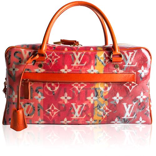 Louis Vuitton Denim Defile Weekender PM Pulp Satchel Handbag