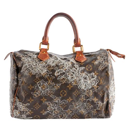 Louis Vuitton Embroidered Speedy 30 Handbag - FINAL SALE