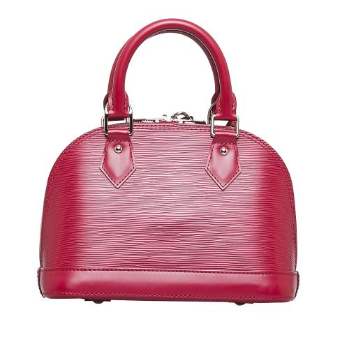 Louis Vuitton Epi Alma BB w/ Strap - Pink Handle Bags, Handbags