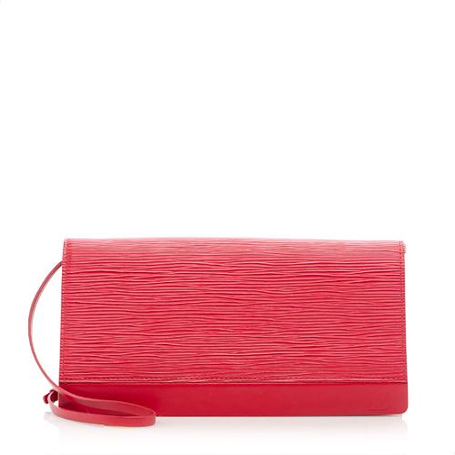 Louis Vuitton Red EPI Honfleur Clutch