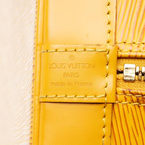 LOUIS VUITTON Epi Leather Alma PM Yellow Satchel Bag - 20% OFF